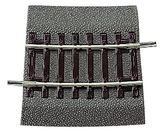 Rocoline 42509 gebogen rail met bedding R31/4, 7.5° Rocoline 42509 gebogen rail met bedding R31/4, 7.5°