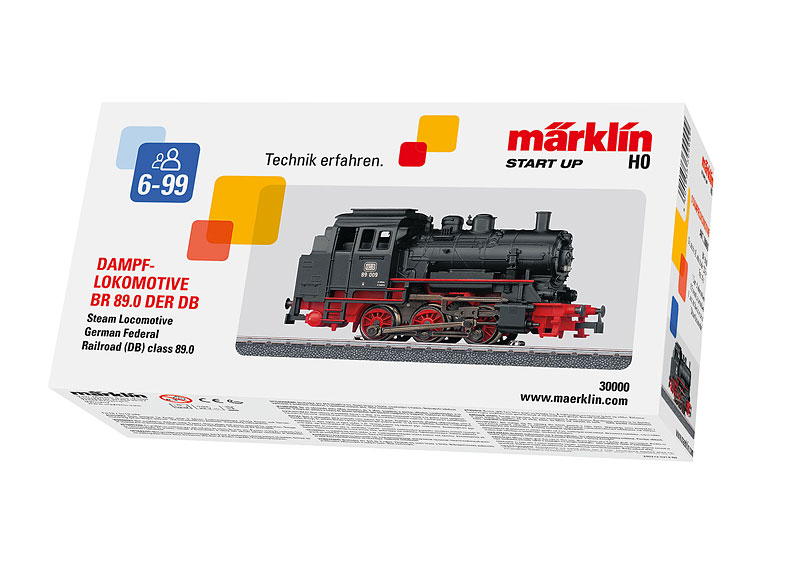 Märklin 30000 Stoomlocomotief serie 89 DB AC ~ wisselstroom digitaal schaal H0 1/87