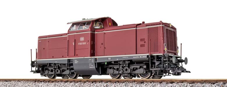 ESU 31570 diesel locomotief V100 1063 DB met rook + sound AC 3-rail of DC 2-rail ESU 31570 diesel locomotief V100 1063 DB met rook + sound AC 3-rail of DC 2-rail