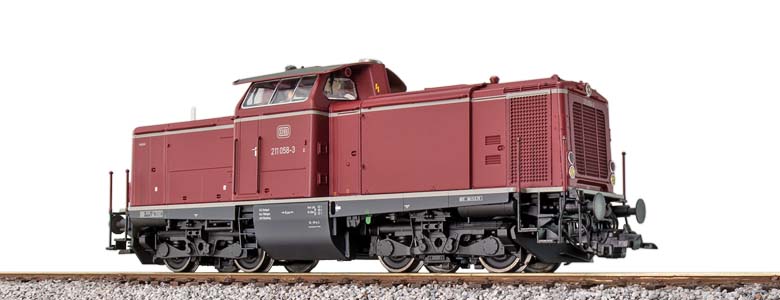 ESU 31572 diesel locomotief 211 058 DB met rook + sound AC 3-rail of DC 2-rail