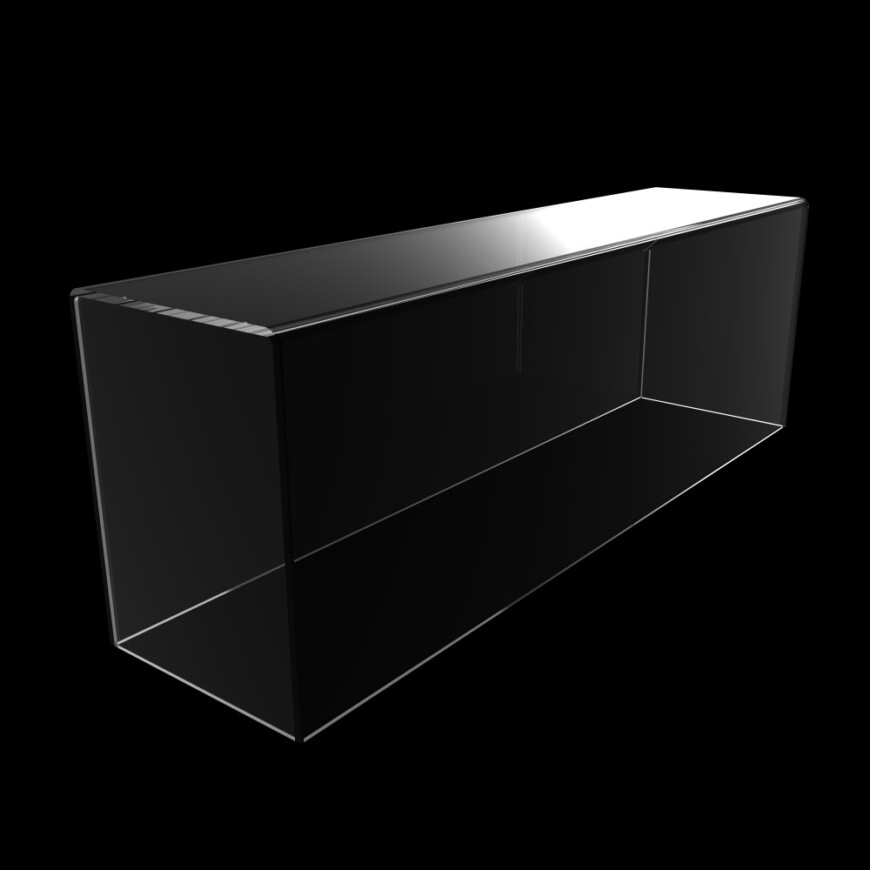 Acrylkap plexiglas 60cm schaal 1, 1/32 of G, 1/22,5